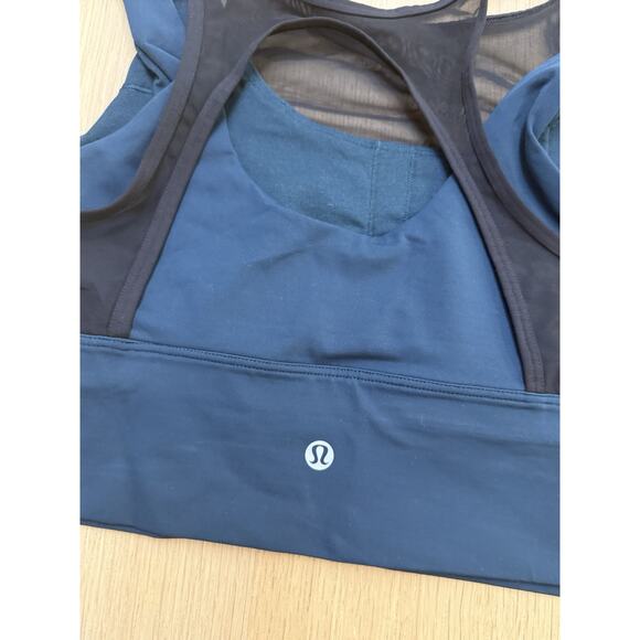 Lululemon Double Tap II Bra Layered Tank Activewear Submarine Size 12 Xx1350 - Picture 6 of 7